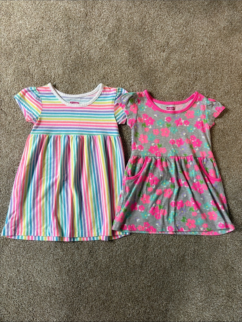 2T Toddler Girl Short Sleeve Dresses